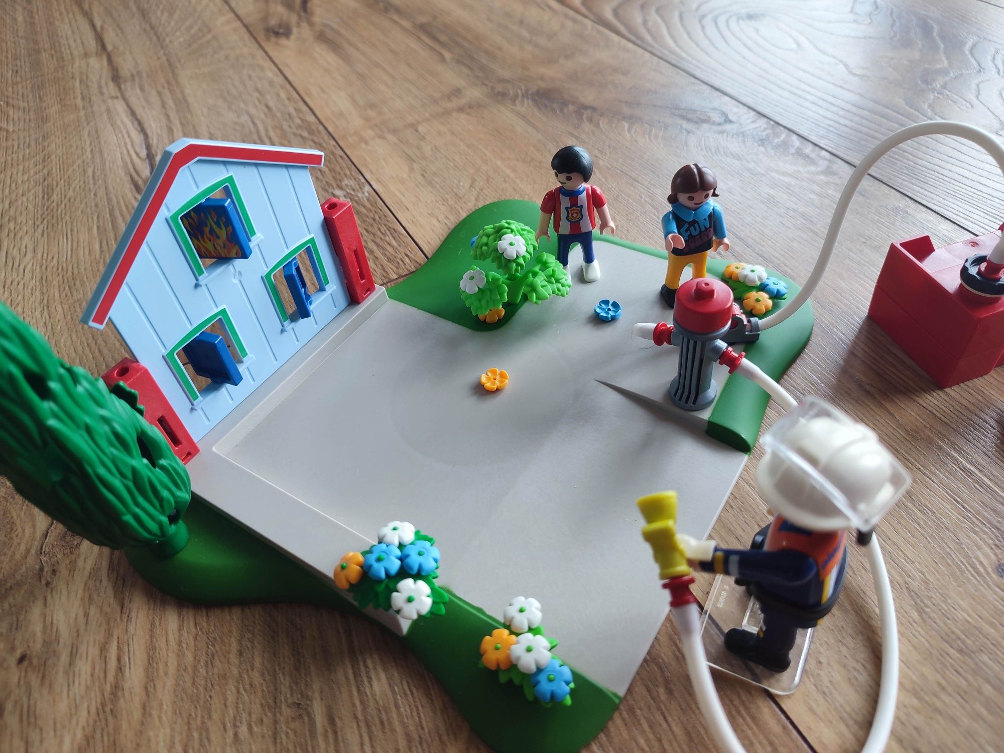 Playmobile straż pożarna quad pożar strażacy