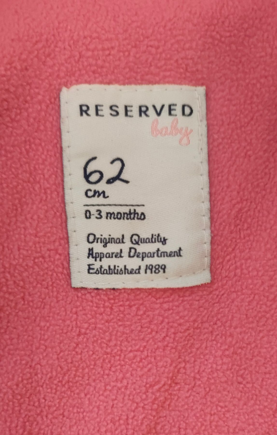 Kombinezon niemowlęcy, zimowy dla dziewczynki Reserved 62