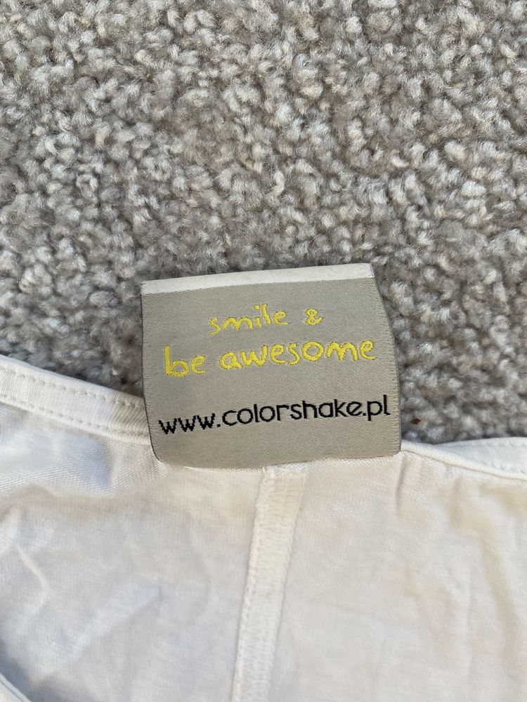 Ciazowy bialy t-shirt Colorshake rozm.s
