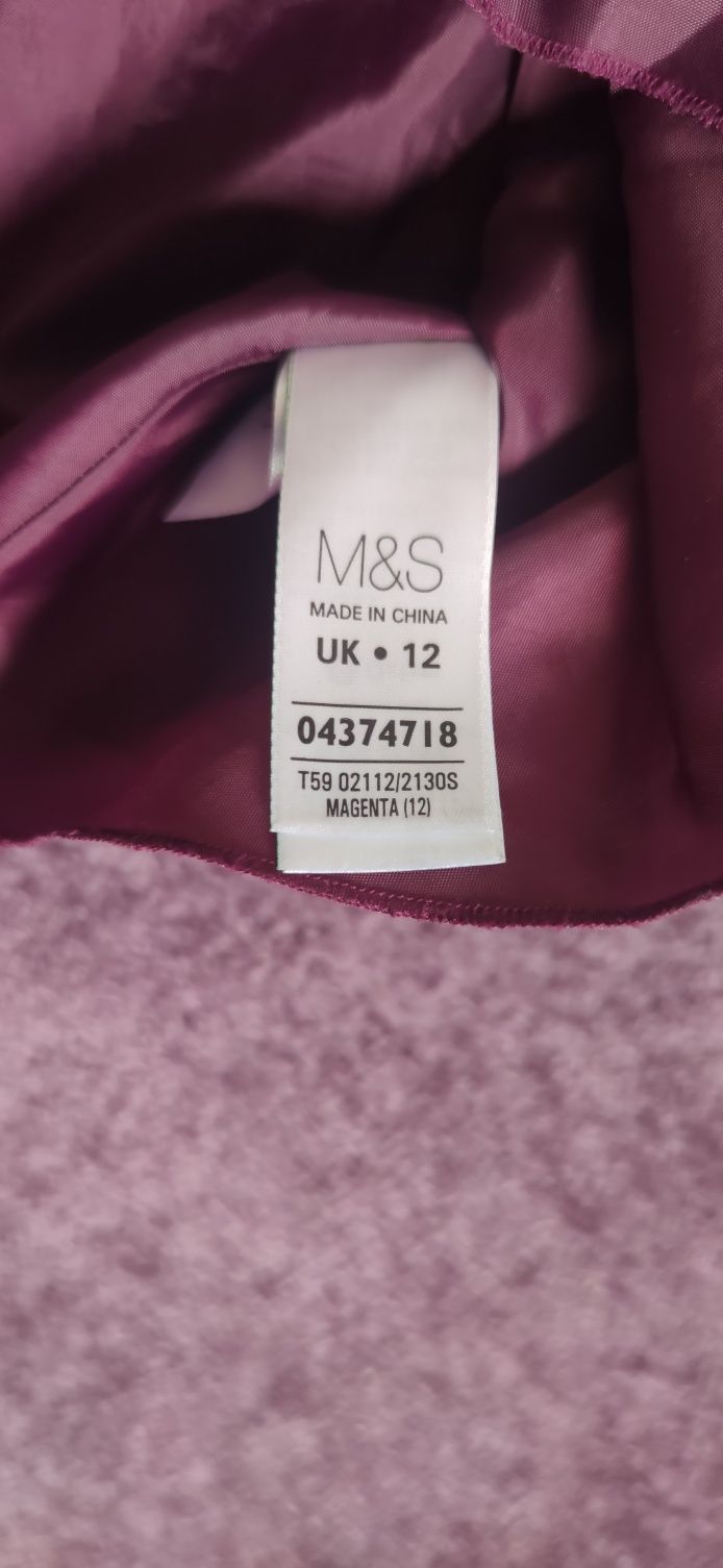 Spódnica ołówkowa Marks&Spencer fiolet 40 L