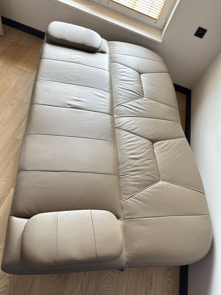 Sofa lozko wersalka skora naturalna