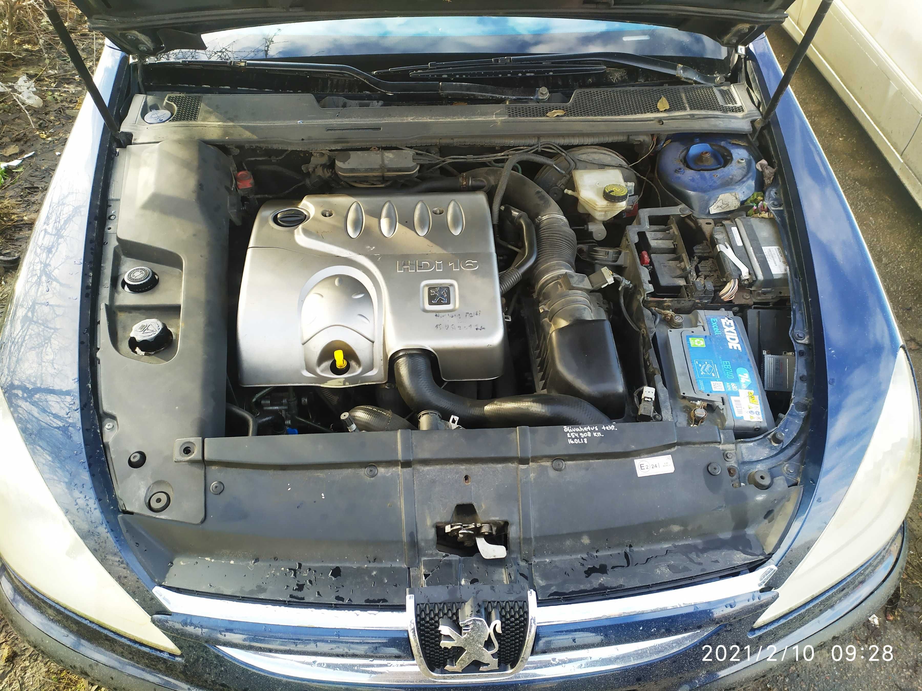 Запчасти Peugeot 406/607 2,0/2,2 HDI дизель двигатель с ТНВД, форсунка