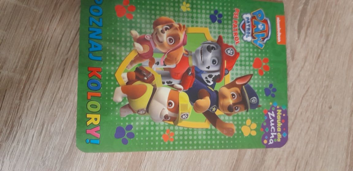 Psi Patrol, poznaj kolory, Nauka dla zucha, mini książeczka