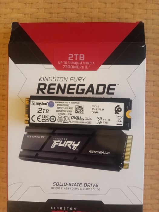 SSD-накопичувач Kingston Fury Renegade 2280 PCIe 4.0 x4 NVMe with radi
