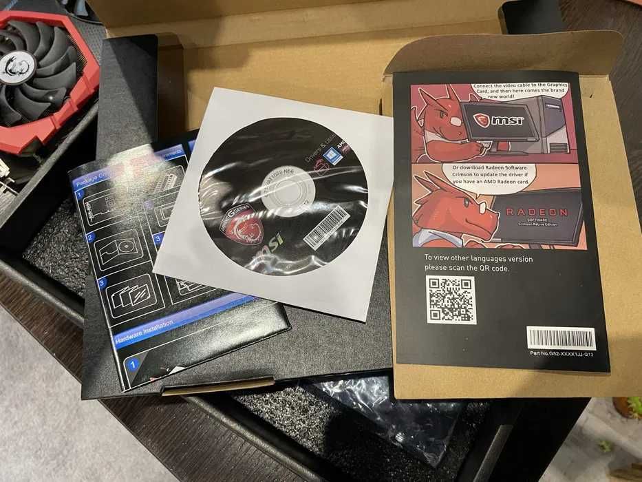 Відеокарта Amd msi red dragon Rx 580 4 gb ddr5