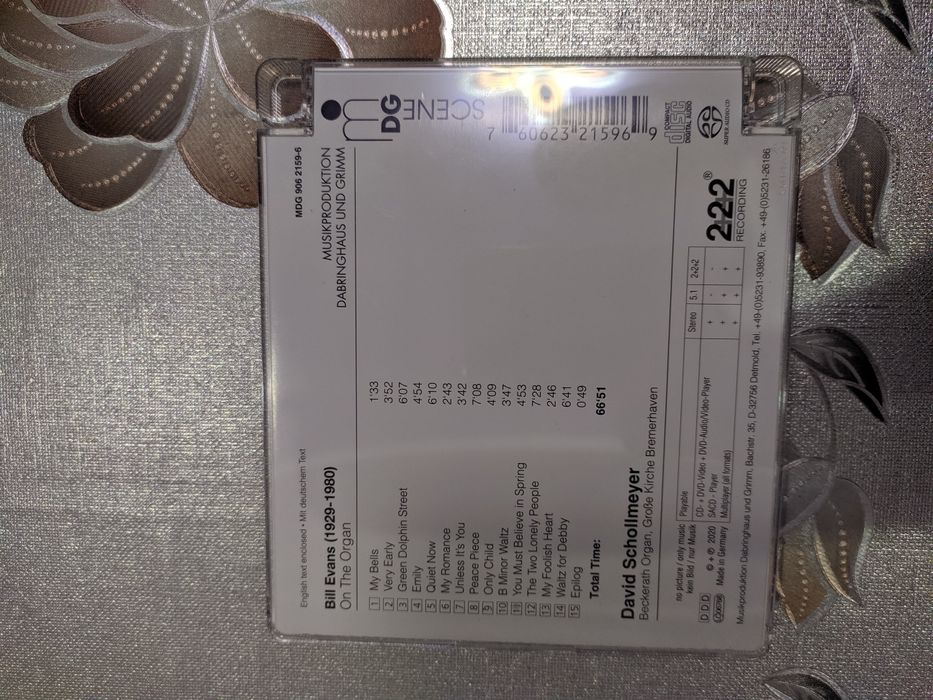 Bill Evans On the Organ sacd