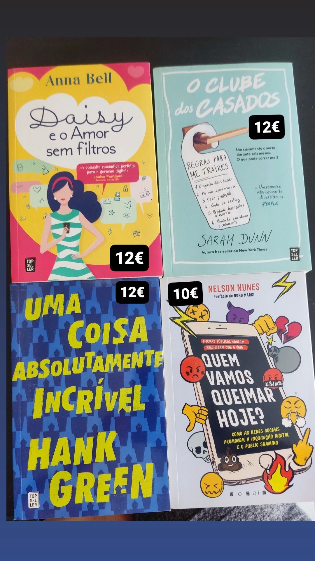 Vários livros NOVOS, a estrear