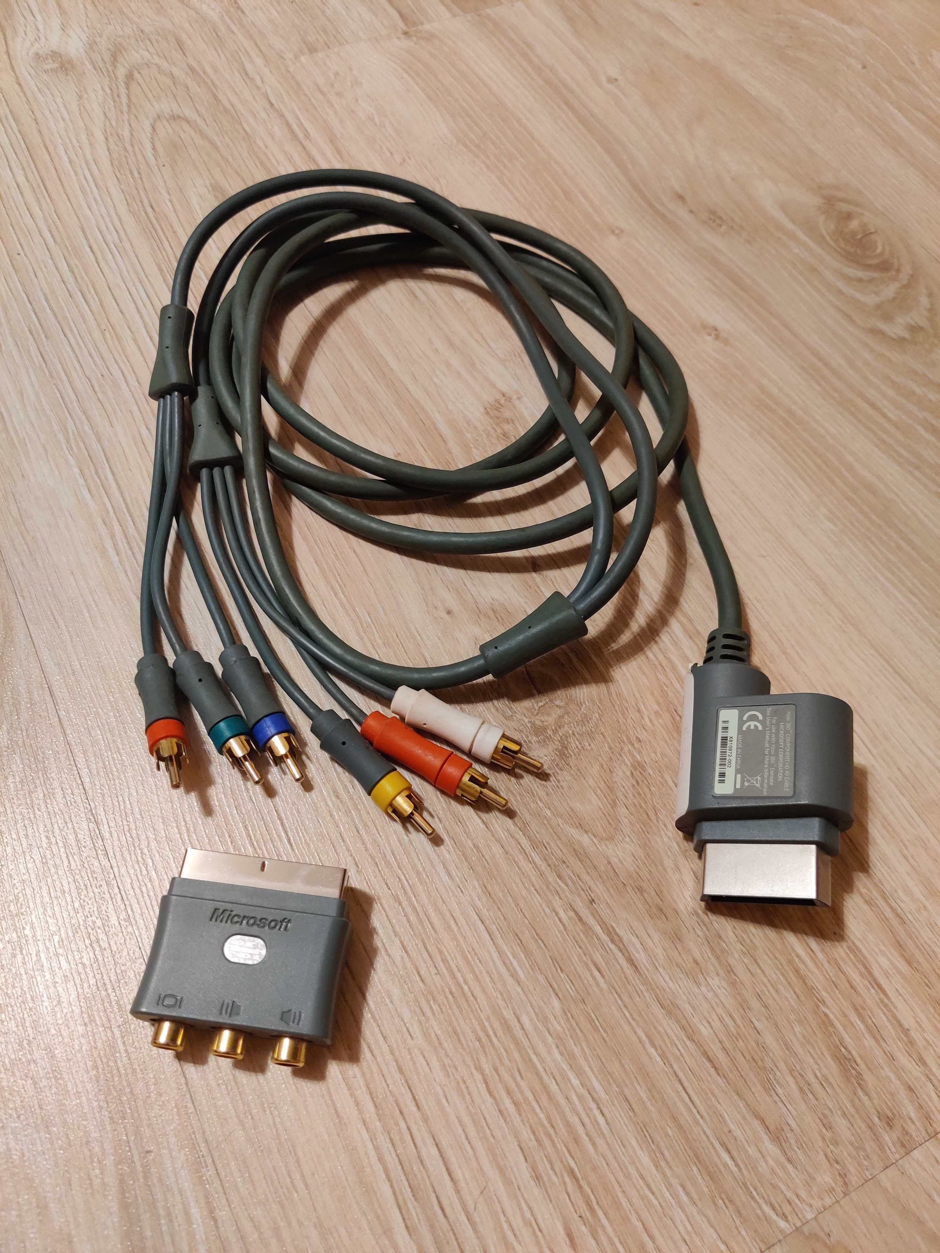 Oryginalny kabel przewód Microsoft xbox360 Component HD AV