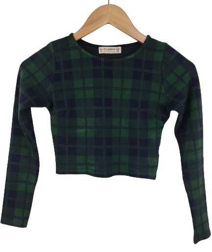 Crop, top z długim rękawem, bluzka, koszula Pull & bear rozmiar XS