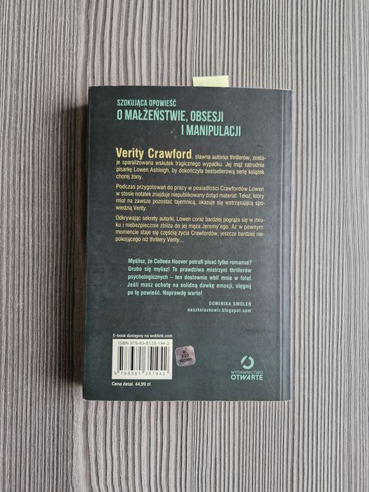 9431. "Coraz większy mrok" Collen Hoover