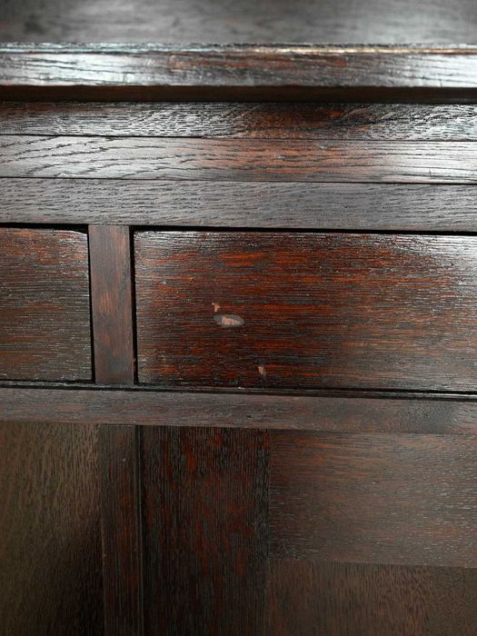 wysoki kredens międzywojenny lity dąb 072202