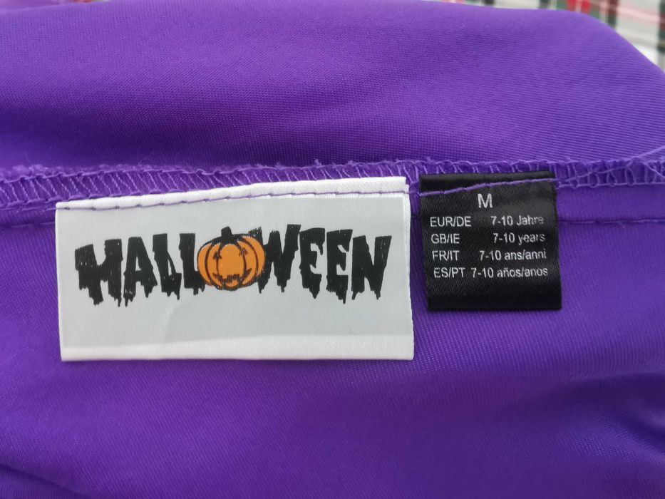 Fato de Bruxa Halloween Tam. 7-10 A