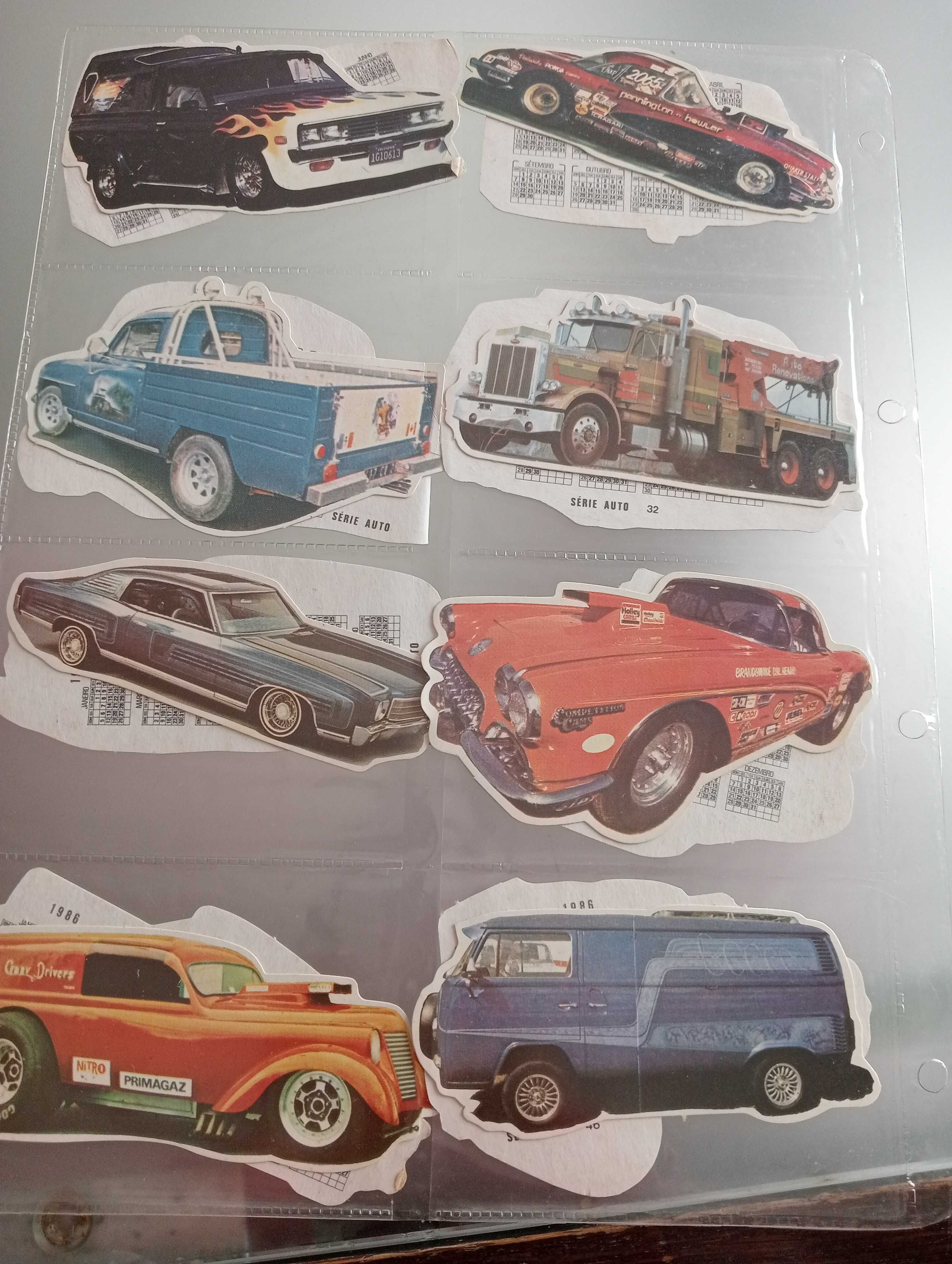 Calendários de bolso - Antiguidade Coleção Série Auto de 1986