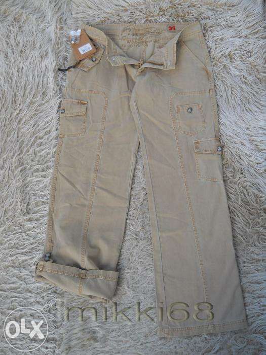 CROSS NOWE SUPER jeansy biodrówki Spodnie ROLL UP W31 L34