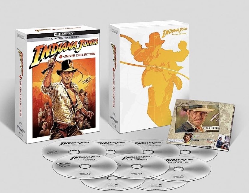 4К UHD INDIANA JONES 4-Movie Collection (9x Blu-ray)