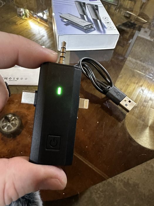 Міні бездротовий петличний мікрофон 3 в 1