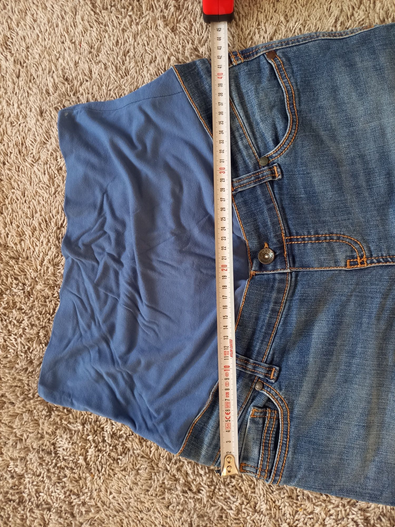Spodnie jeansowe ciążowe z pasem Happymum M