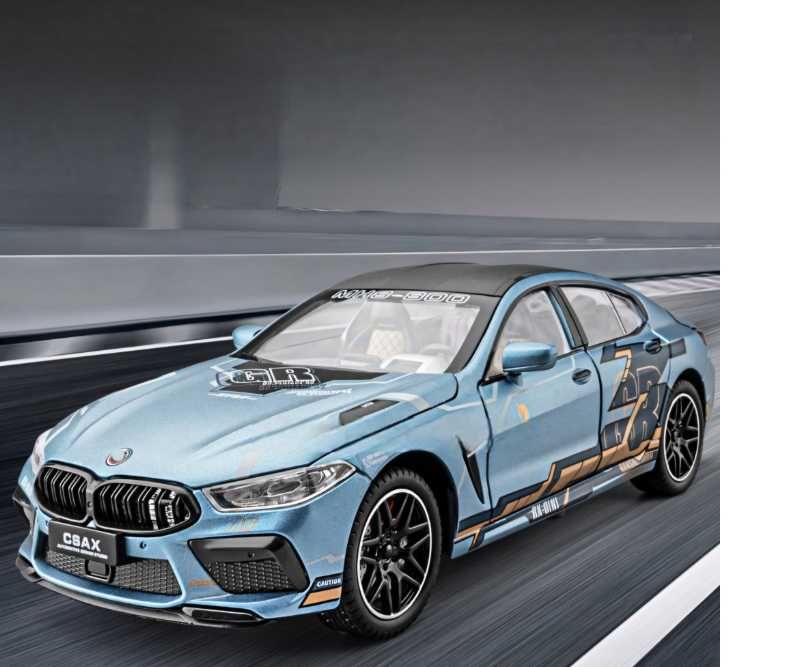 BMW M8 1:24 model opakowanie producenta manhart DŹWIĘK ŚWIATŁO PREZENT