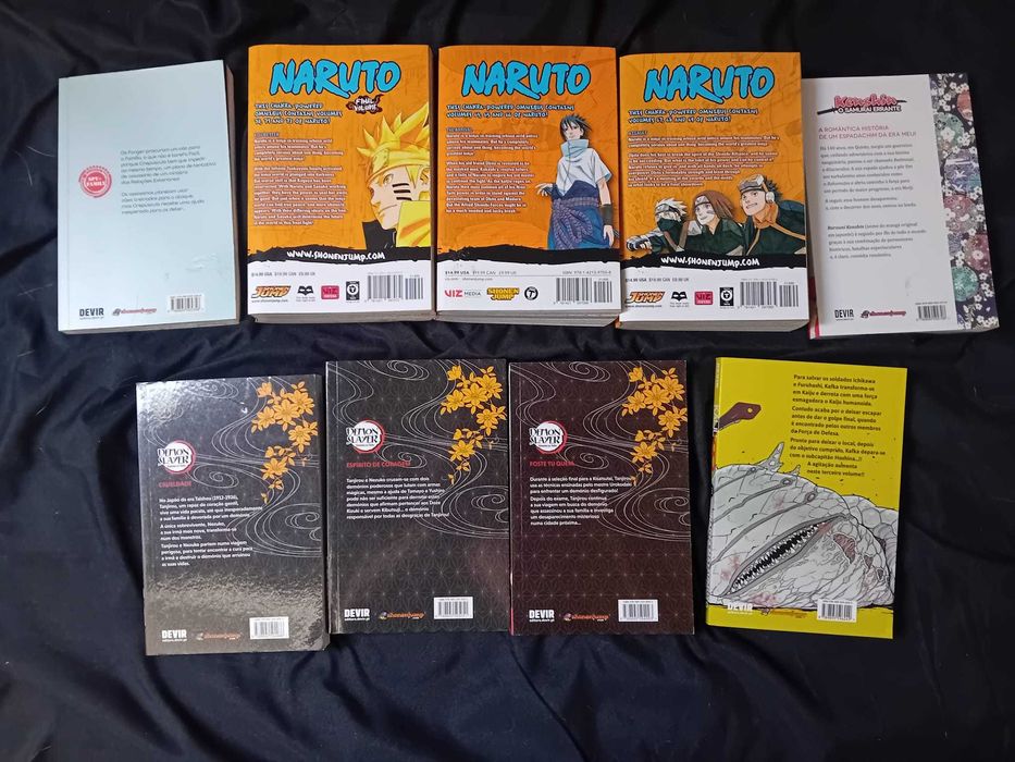 Livros Manga Naruto, Demon Slayer, Kaiju, Kenshi e Spy Family