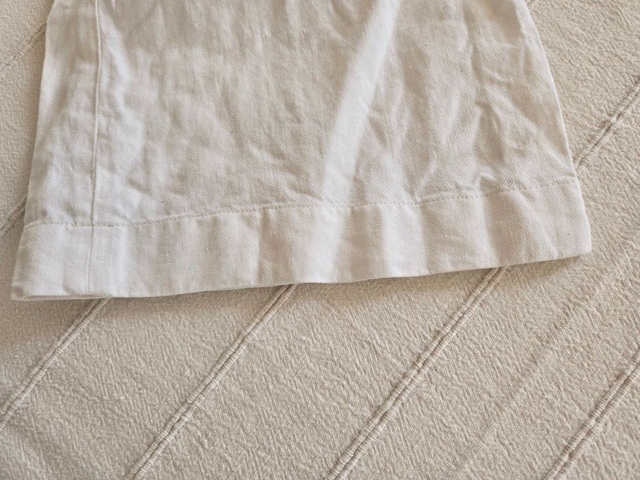 Calças Brancas de Linho Massimo Dutti