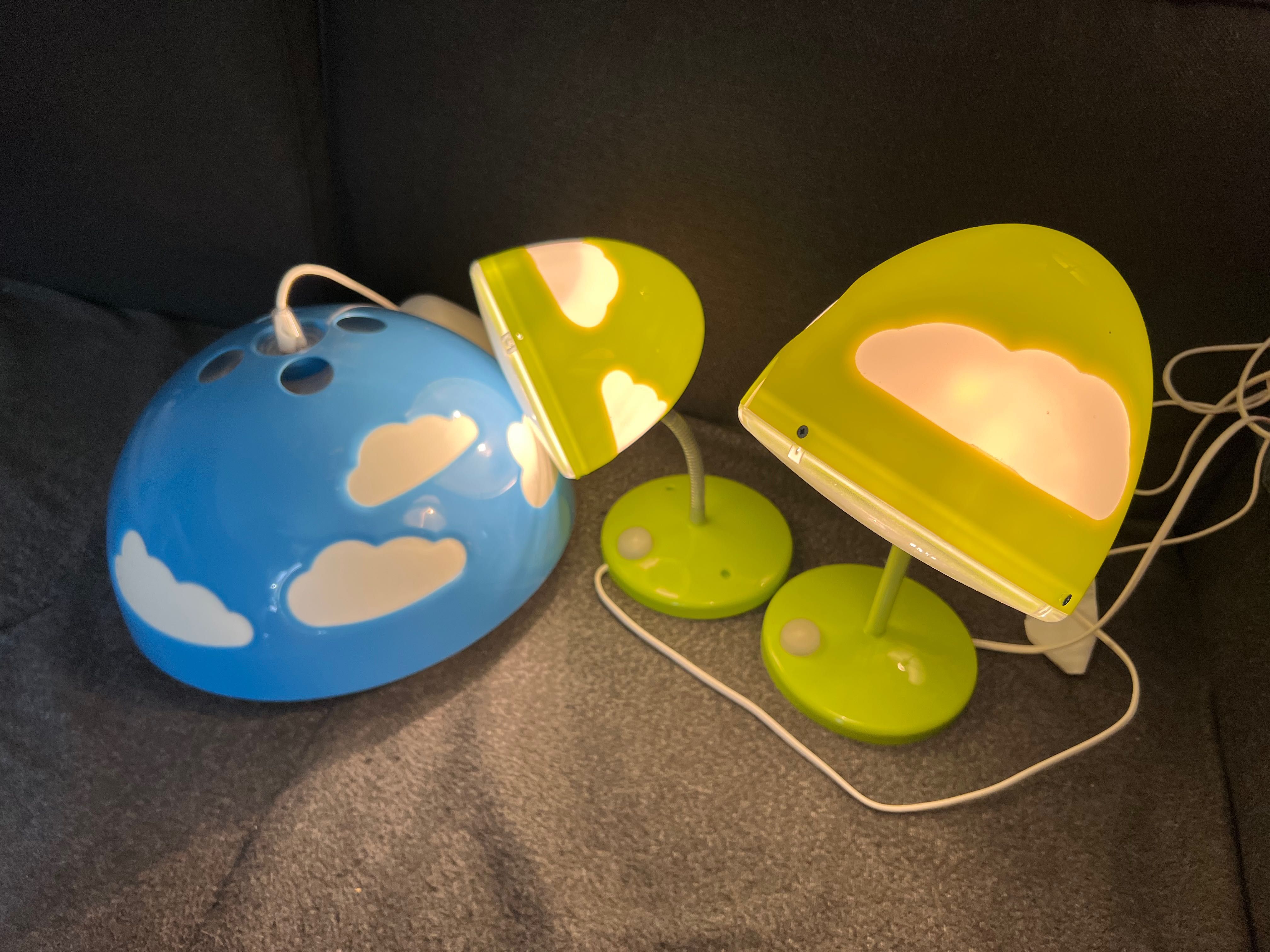 Ikea skojig lampka chmurki zestaw