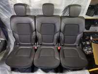 RENAULT ESPACE V 5 14-19 FOTELE TYŁ TYLNE PÓŁSKÓRA GRZANE 3 SZTUKI 2GI RZĄD
