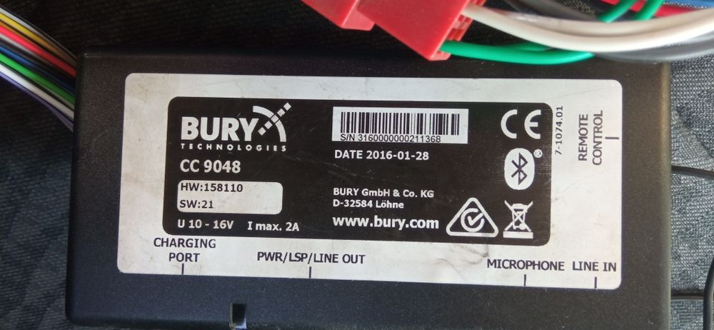 Zestaw głośnomówiący Bury CC9048