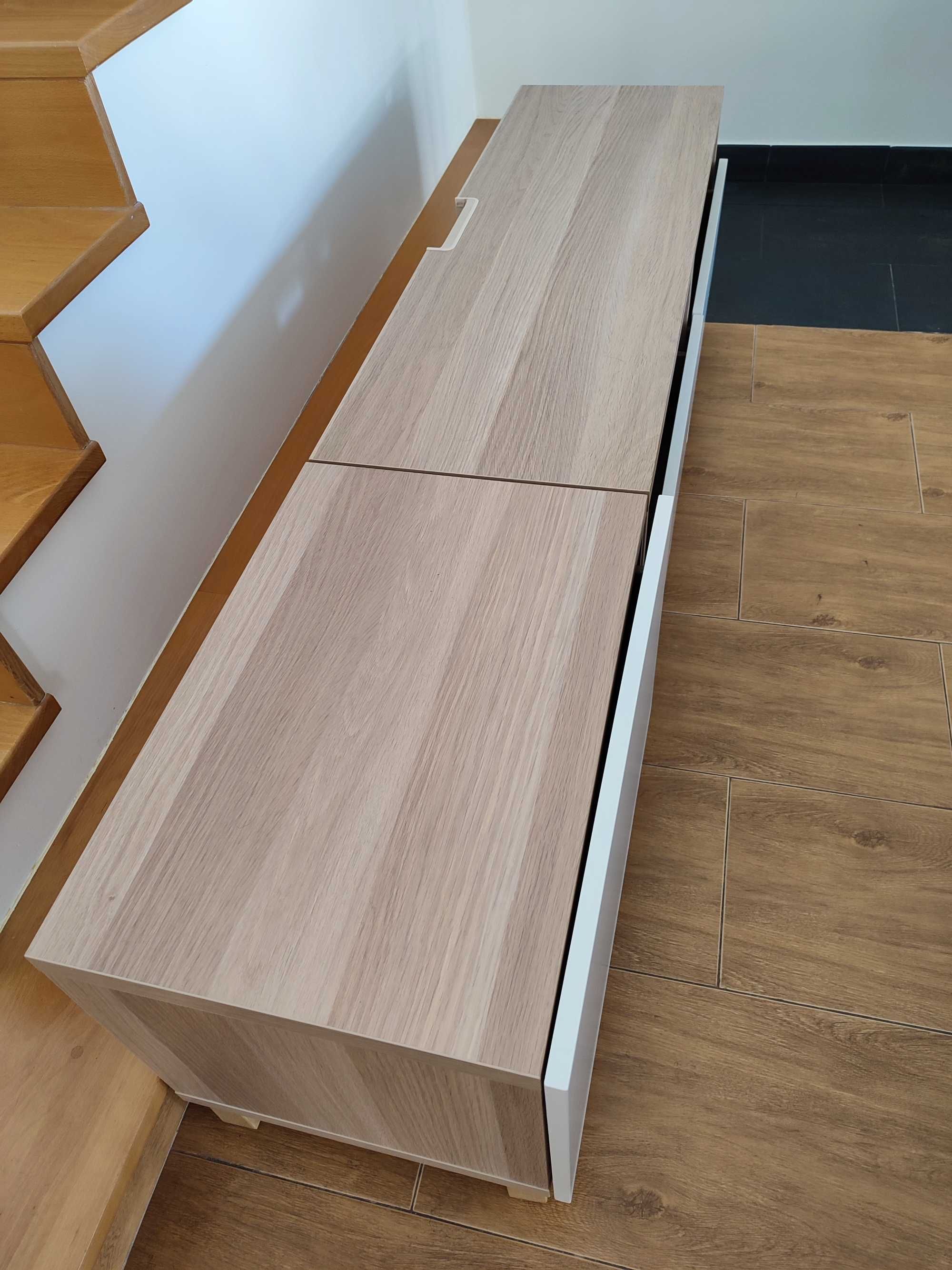 Móvel TV IKEA BESTÅ 3 secções com gavetas - Bom estado