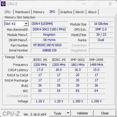 Оперативна пам'ять Kingston fury renegade ddr4 3600mhz 32gb kit 2x16gb