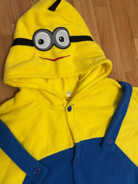 Кигуруми для взрослых Миньон на флисе XL 50-52