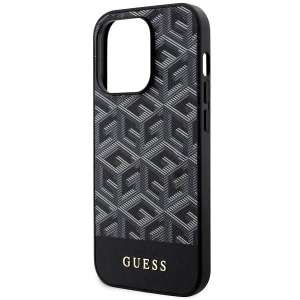 Etui Guess do iPhone 14 Pro Hardcase GCube Stripes MagSafe Black