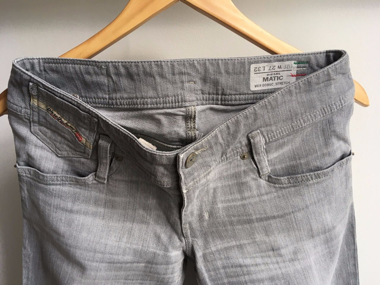 DIESEL Matic szare jeansy W27 L32 M