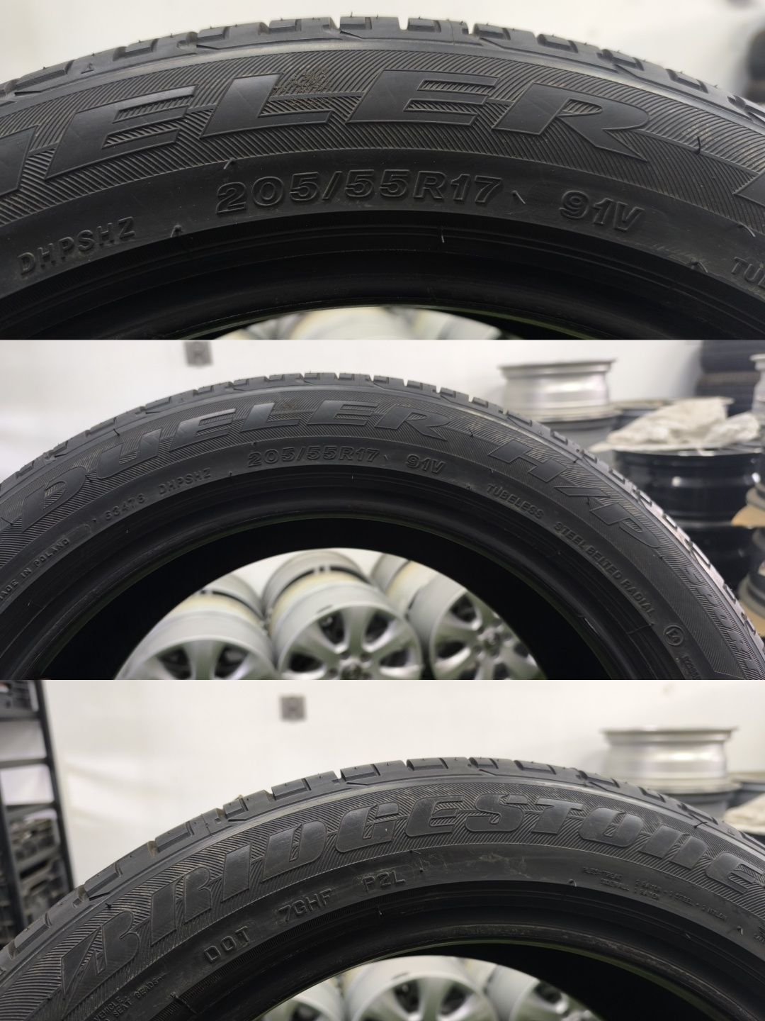 8mm 4 x 205/55/17 Bridgestone Opony Letnie Wysyłka