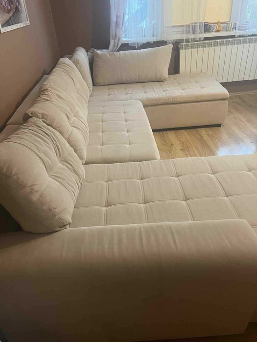 Kanapa rozkładana sofa, 3 czesciowa z pojemnikiem na pościel