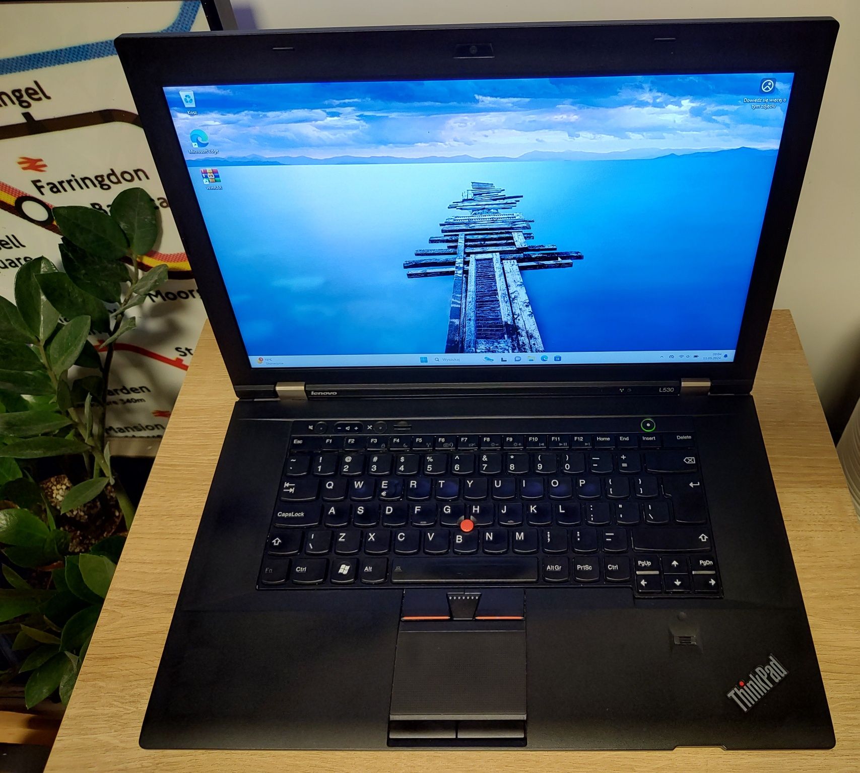 Lenovo ThinkPad L530 i5/8GB RAM/matryca 15,6 HD+/dysk SSD 128GB/dobry