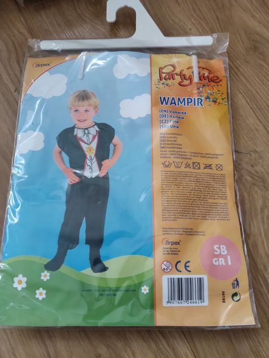 Strój halloween wampir