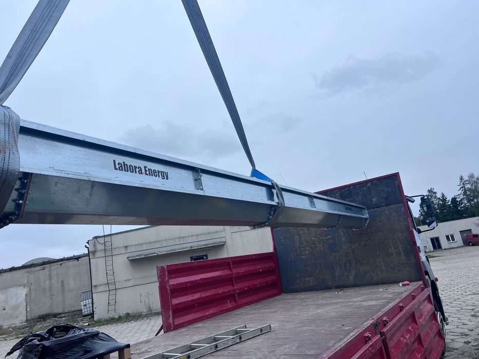 Przenośnik ślimakowy średnica 250 mm, długość 9m lub 12 mb