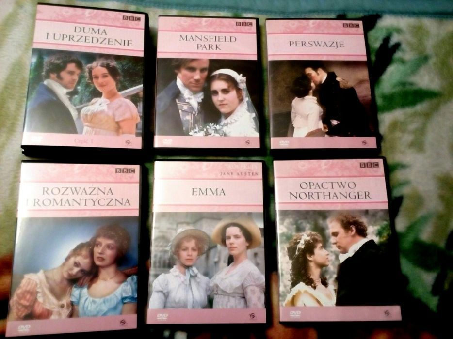 Kolekcja filmów DVD Jane Austen