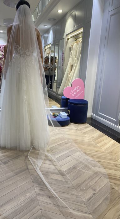 Przepiękna suknia ślubna ADA LOVE + welon katedralny + gratis!