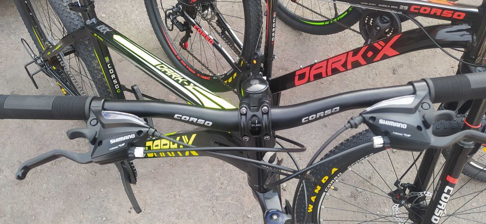 Алюминиевый велосипед Corso «Dark-X» 29", на промах, на Shimano