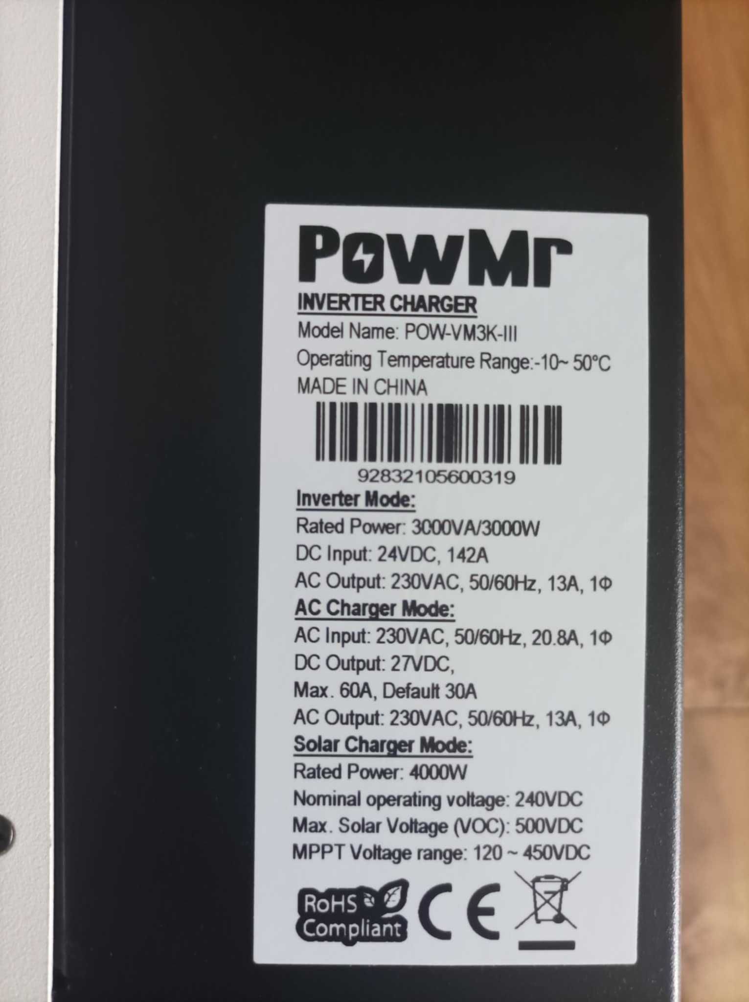 Sprzedam Falownik Inwerter OFF-GRID 3KW  24 v