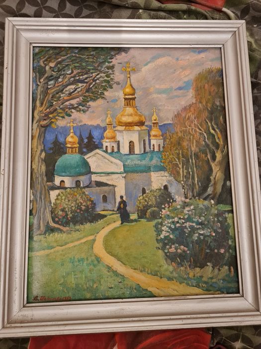 Продам картину маслом Шатілова Л.С.  церква в Лаврі