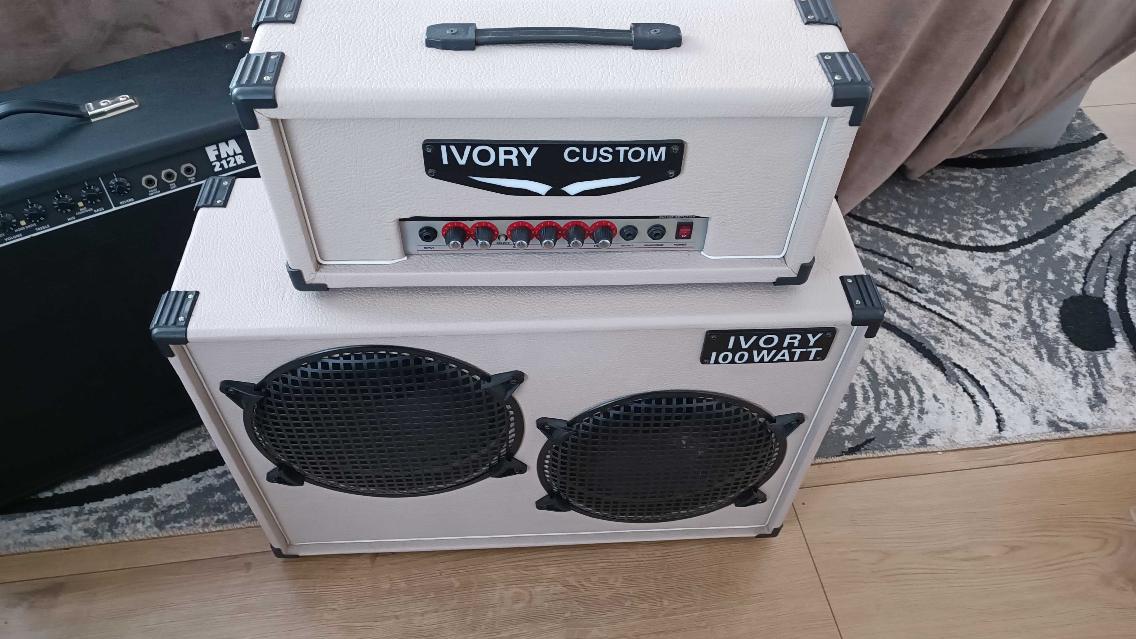 Sprzedam wzmacniacz gitarowy Ivory custom wraz z kolumną 100 Wat.
