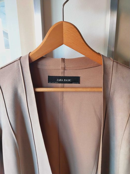 Blazer tipo camurça Zara S