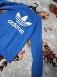 Adidas bluza 164 r S niebieska jnowa