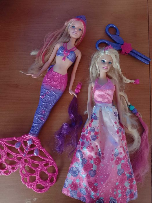 Lalki Barbie + dodatki (sukienki, buty, torebki)