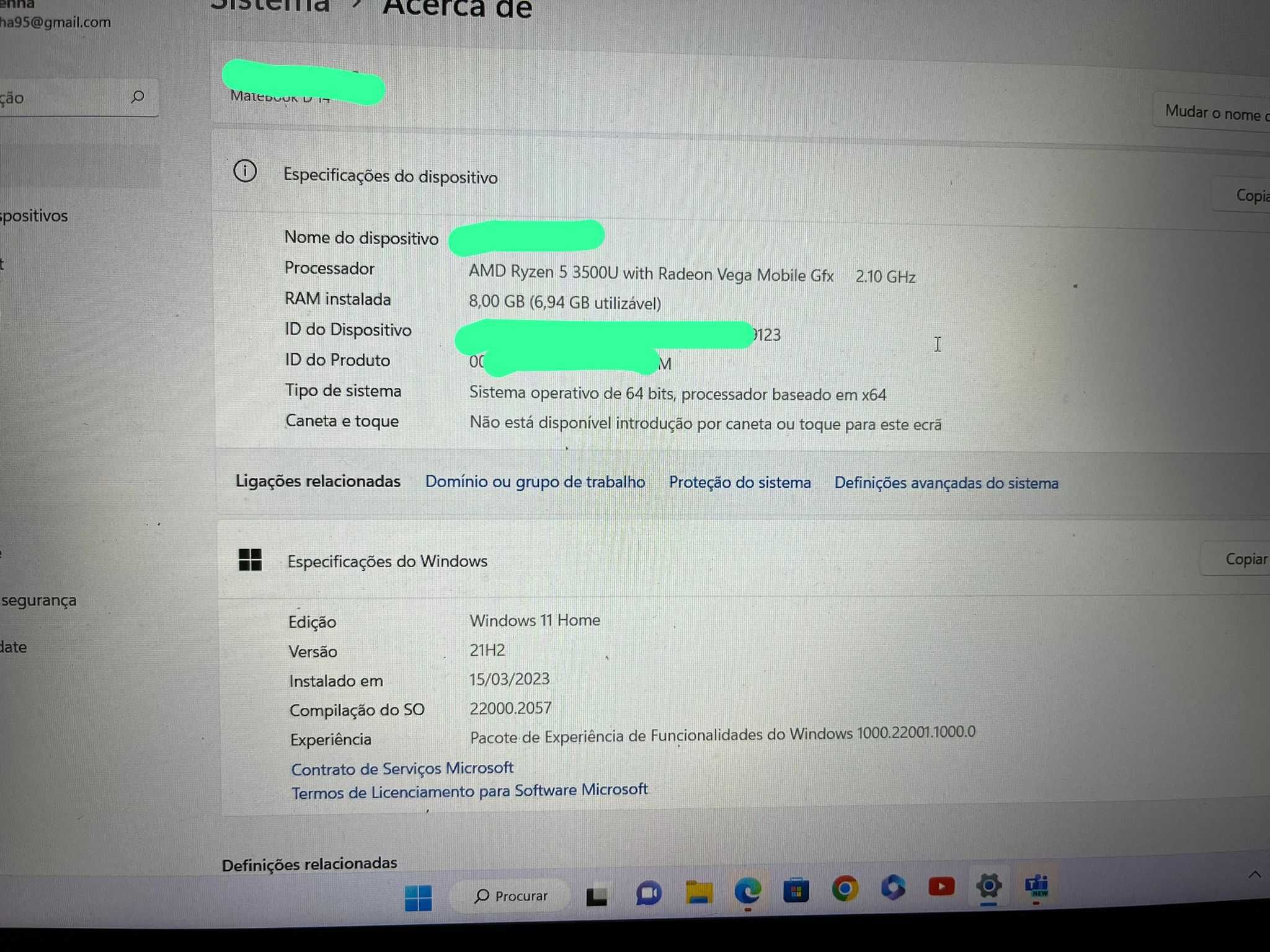 PC HUAWEI em Ótimo Estado + Rato HUAWEI