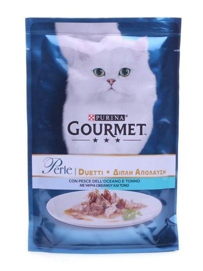 Влажный корм для котов Gourmet Perle Duetti (паучи) 85г