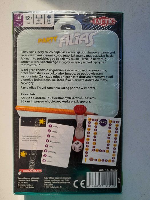 Nowa gra podróżna - Party Alias (wyd. Tactic Ganes)