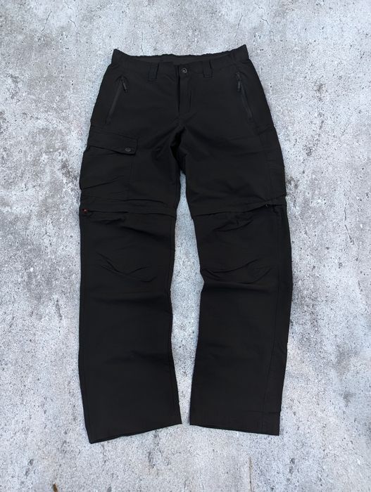 Чоловічі трекінгові чорні штани трансформери Crivit софтшел М-Л 48-50